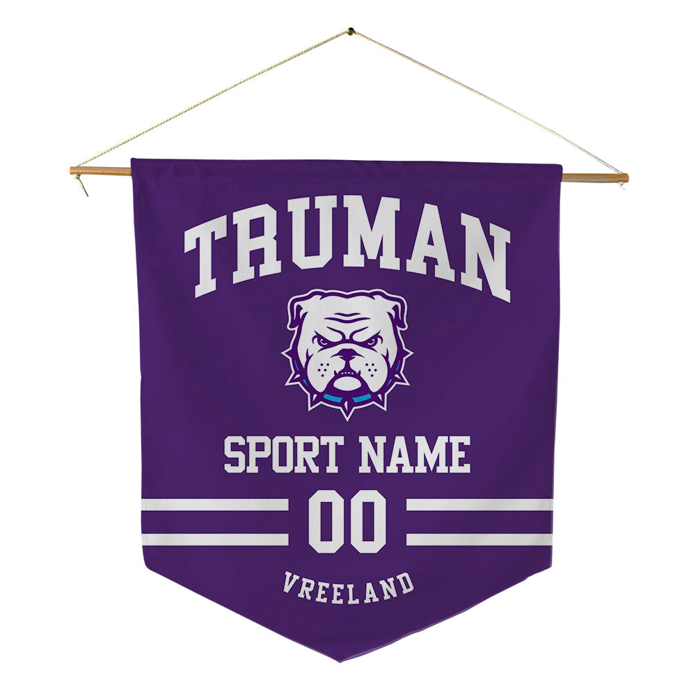 Truman - NCAA Men's Soccer : Peter Vreeland - Pennant - 18" x 21"-0