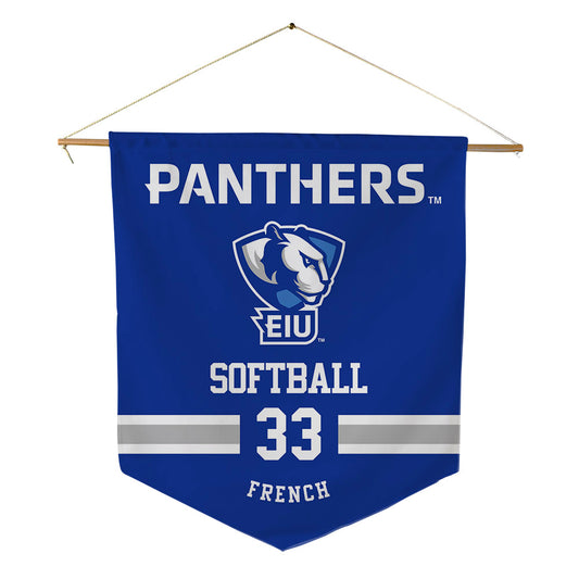 EIU - NCAA Softball : Bryanna French - Pennant - 18" x 21"-0