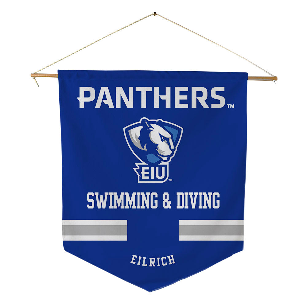 EIU - NCAA Women's Swimming & Diving : Dakkon Eilrich - Pennant - 18" x 21"-0