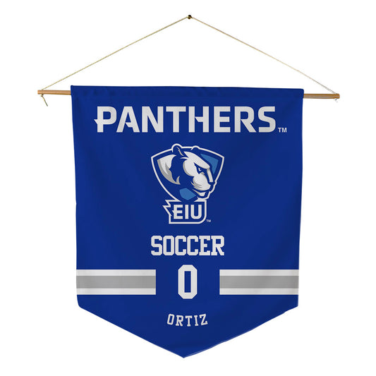 EIU - NCAA Men's Soccer : Lucas Ortiz - Pennant - 18" x 21"-0