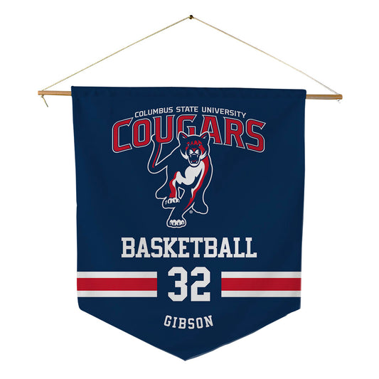 Columbus State - NCAA Men's Basketball : Demetrius Gibson - Pennant - 18" x 21"-0