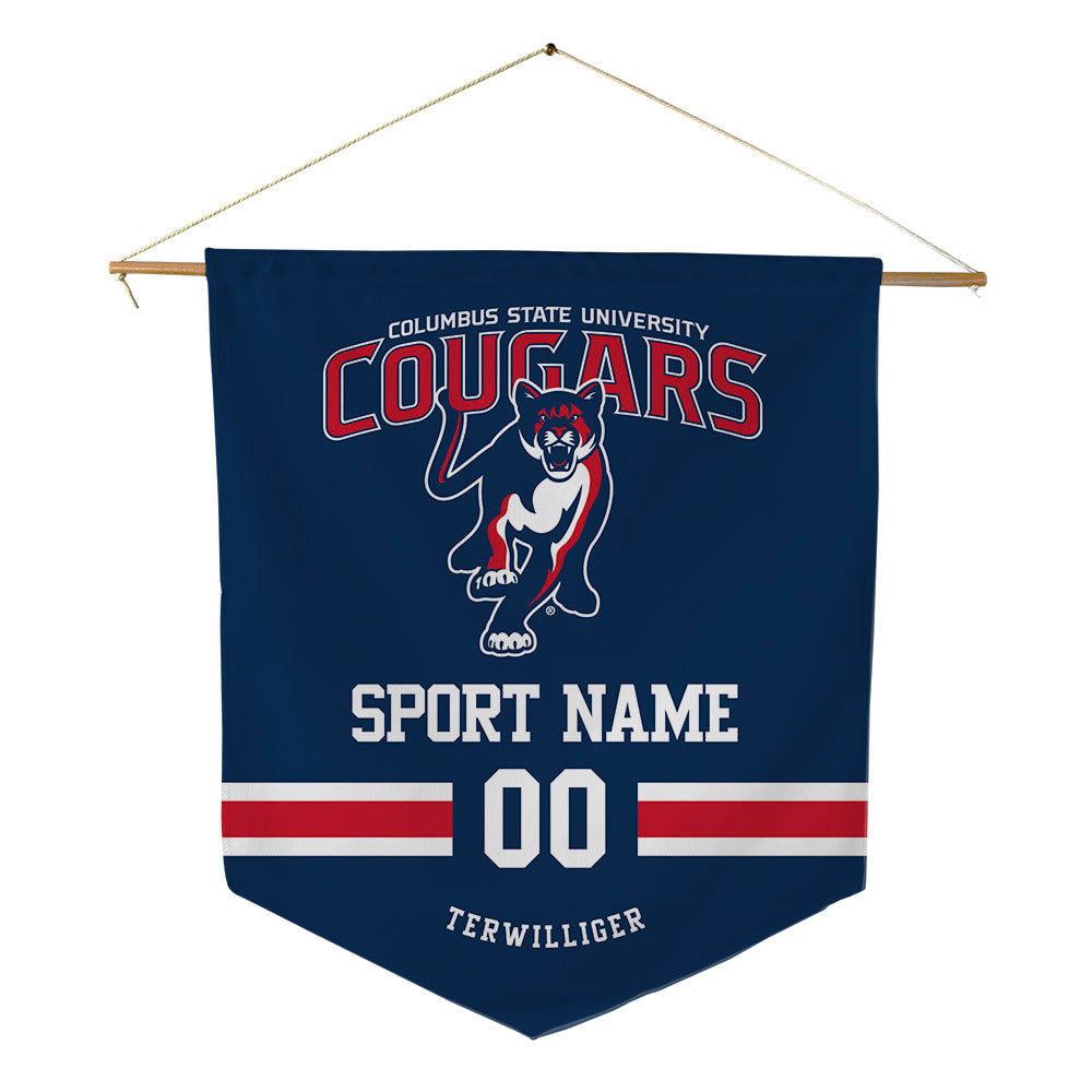 Columbus State - NCAA Men's Cross Country : Logan Terwilliger - Pennant - 18" x 21"-0