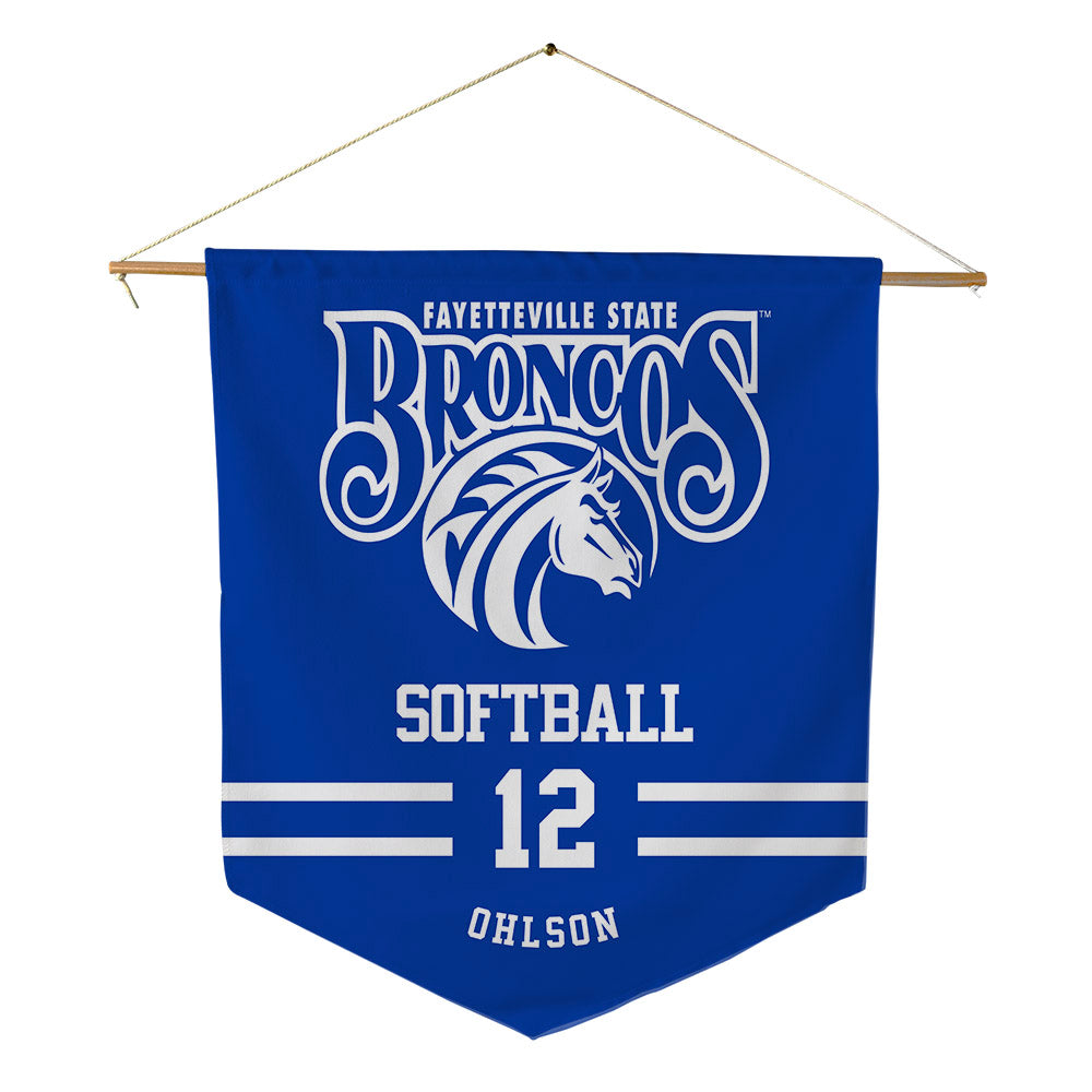 Fayetteville State - NCAA Softball : Jazzmyn Ohlson - Pennant - 18" x 21"-0