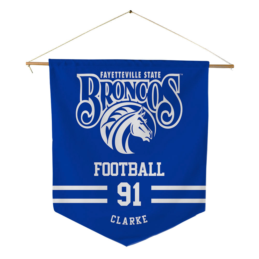 Fayetteville State - NCAA Football : Sedrick Clarke - Pennant - 18" x 21"-0