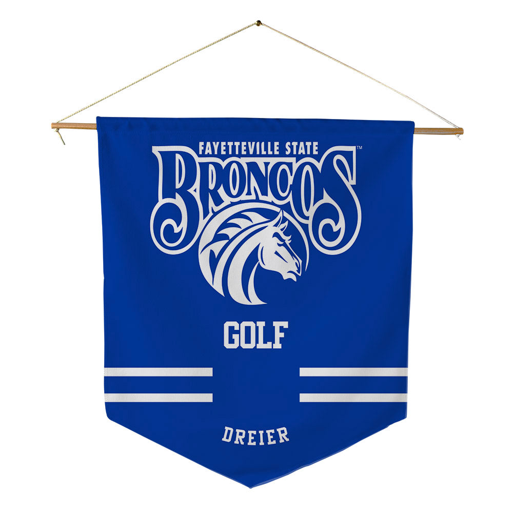 Fayetteville State - NCAA Men's Golf : Sutton Dreier - Pennant - 18" x 21"-0