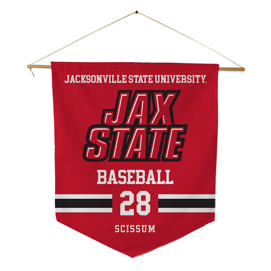 Jax State - NCAA Baseball : Jameson Scissum - Pennant - 18" x 21"-0