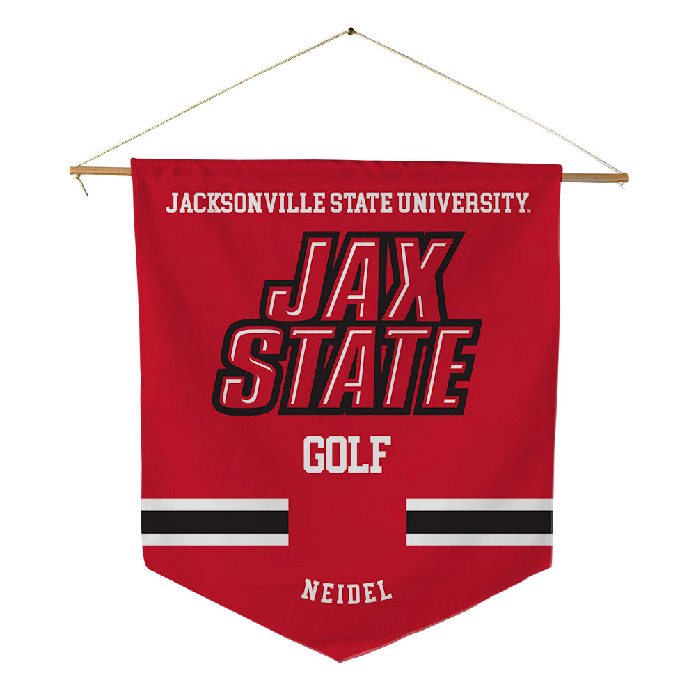 Jax State - NCAA Men's Golf : Tyler Neidel - Pennant - 18" x 21"-0