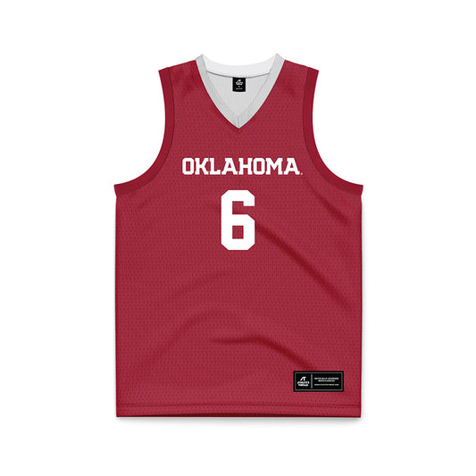 Oklahoma - NCAA Men's Basketball : Finley Keeffe - Basketball Jersey-0