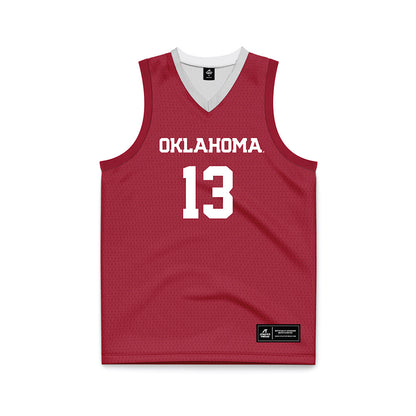 Oklahoma - NCAA Men's Basketball : Tae Davis - Basketball Jersey-0
