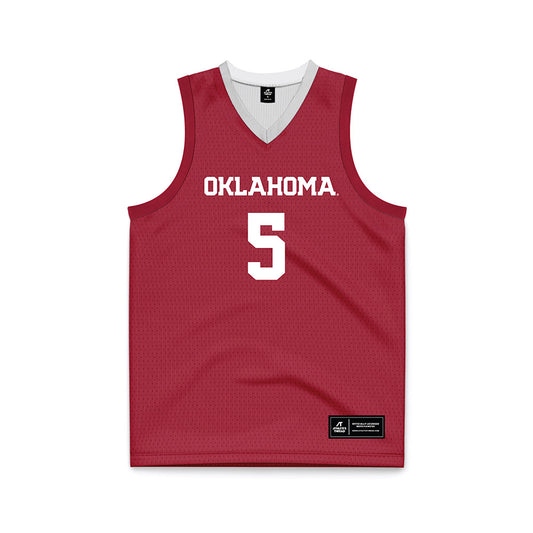 Oklahoma - NCAA Men's Basketball : Mohamed Wague - Basketball Jersey-0
