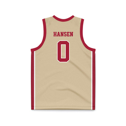 Oklahoma - NCAA Men's Basketball : Jake Hansen - Basketball Jersey-1