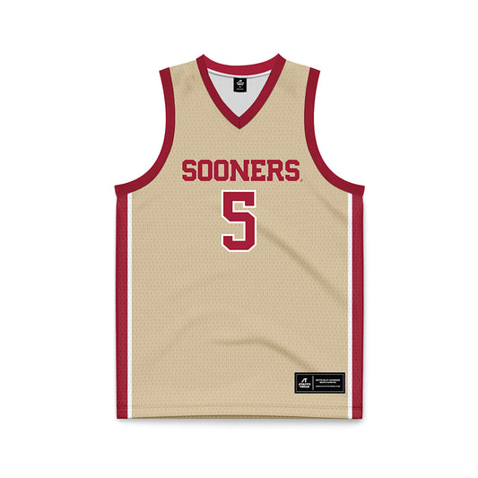 Oklahoma - NCAA Men's Basketball : Mohamed Wague - Basketball Jersey-0