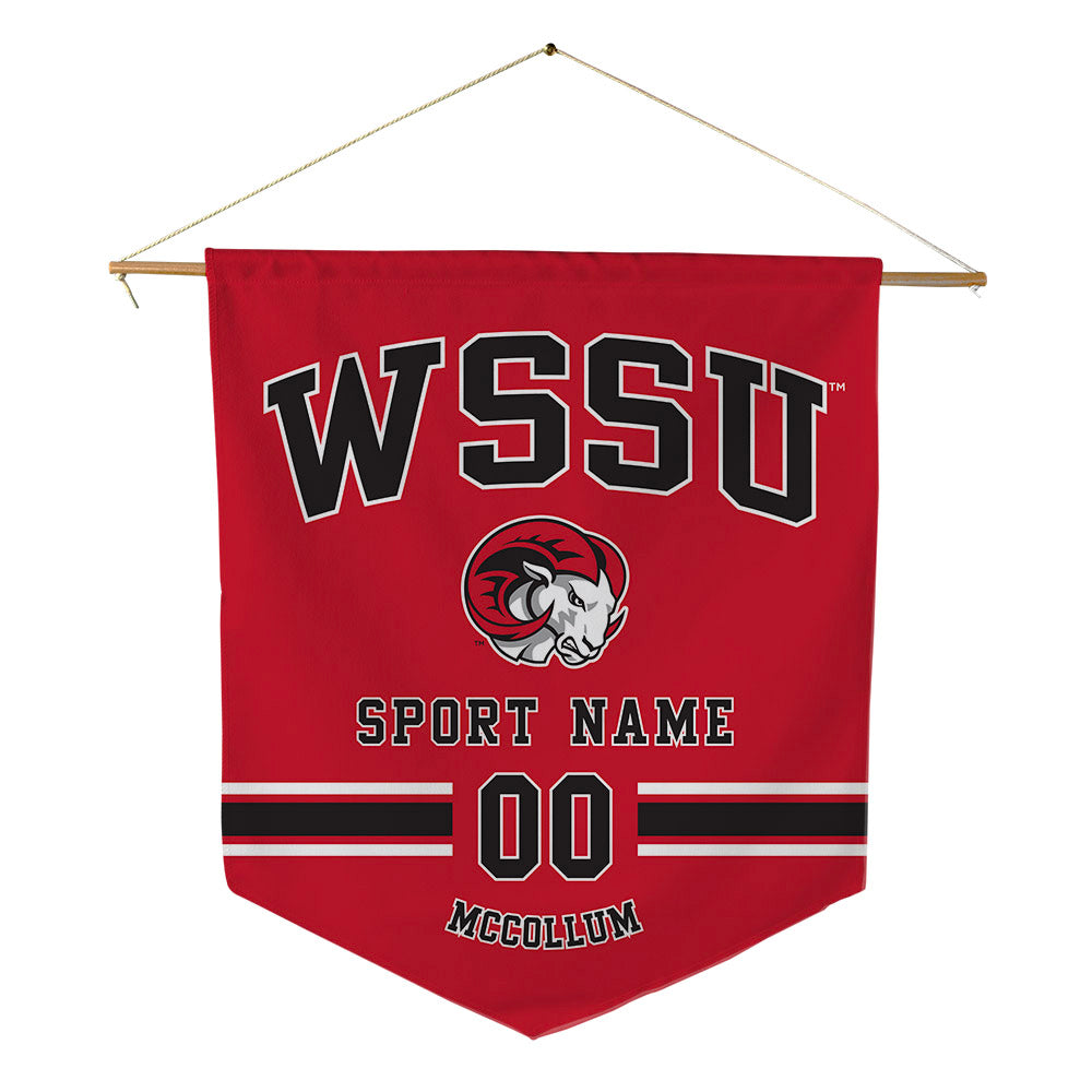 WSSU - NCAA Football : Rashaad McCollum - Pennant - 18" x 21"-0