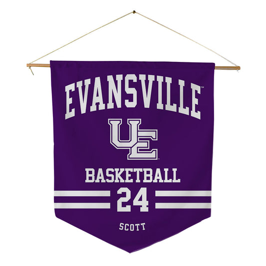 Evansville - NCAA Women's Basketball : Jordan Scott - Pennant - 18" x 21"-0