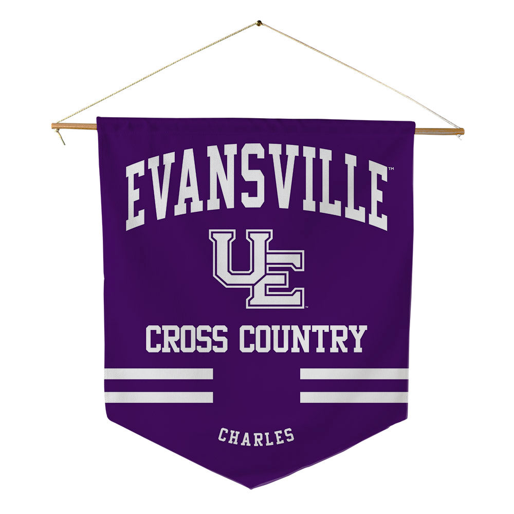 Evansville - NCAA Women's Cross Country : Sidney Charles - Pennant - 18" x 21"-0