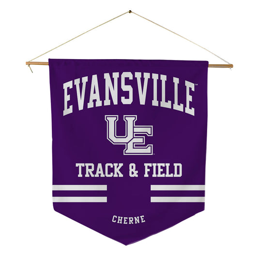 Evansville - NCAA Men's Track & Field : Tyler Cherne - Pennant - 18" x 21"-0