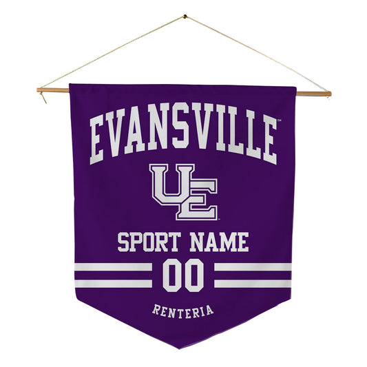 Evansville - NCAA Women's Soccer : Riley Renteria - Pennant - 18" x 21"-0