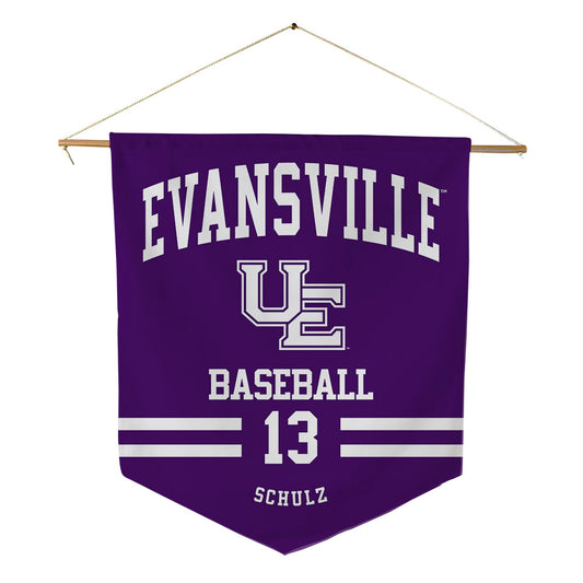 Evansville - NCAA Baseball : Simon Schulz - Pennant - 18" x 21"-0