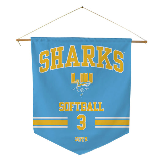 LIU - NCAA Softball : Anais Soto - Pennant - 18" x 21"-0