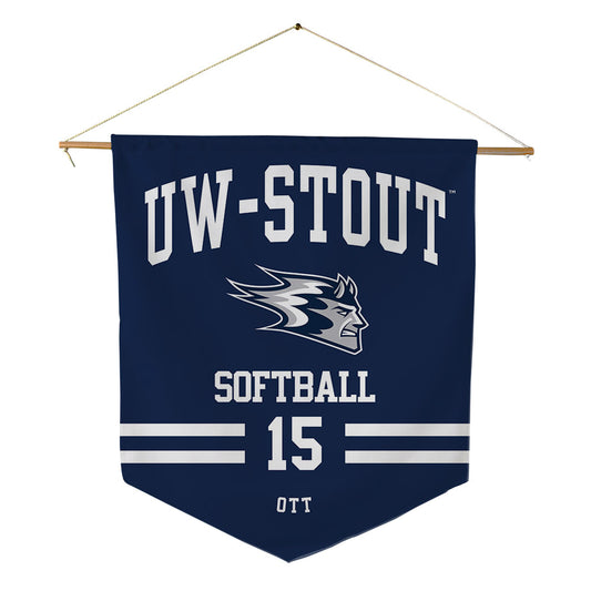 UW Stout - NCAA Softball : Olivia Ott - Pennant - 18" x 21"-0