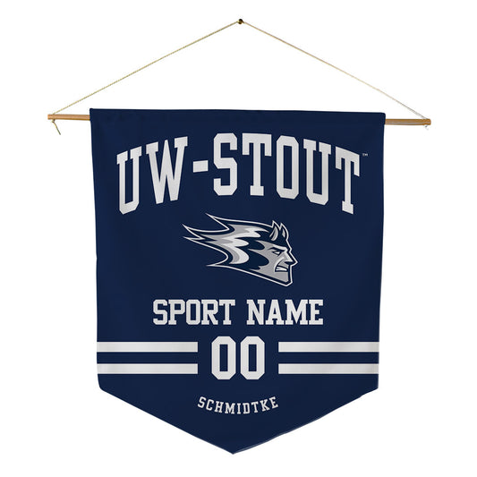 UW Stout - NCAA Football : Logan Schmidtke - Pennant - 18" x 21"-0