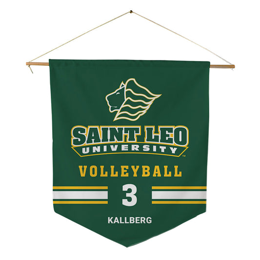 Saint Leo - NCAA Women's Volleyball : Brielle Kallberg - Pennant - 18" x 21"-0