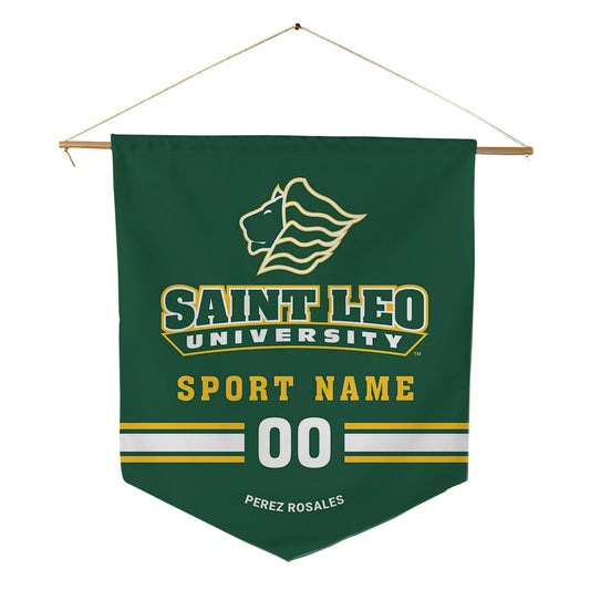 Saint Leo - NCAA Men's Soccer : Jorge Perez Rosales - Pennant - 18" x 21"-0
