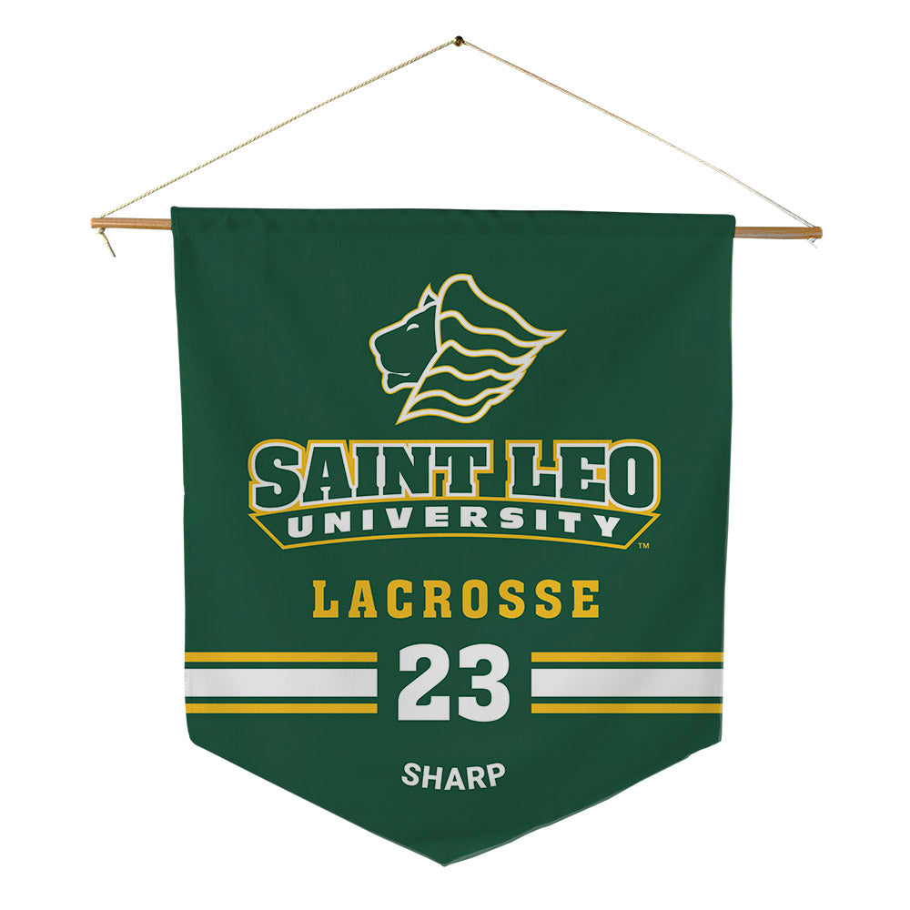 Saint Leo - NCAA Women's Lacrosse : Julia Sharp - Pennant - 18" x 21"-0