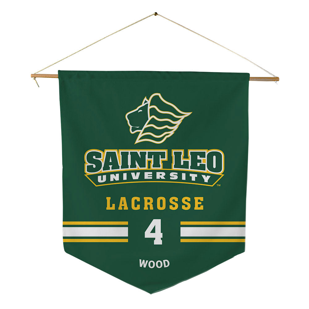 Saint Leo - NCAA Women's Lacrosse : Sophia Wood - Pennant - 18" x 21"-0