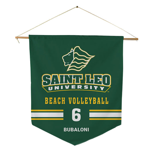 Saint Leo - NCAA Beach Volleyball : Naia Bubaloni - Pennant - 18" x 21"-0