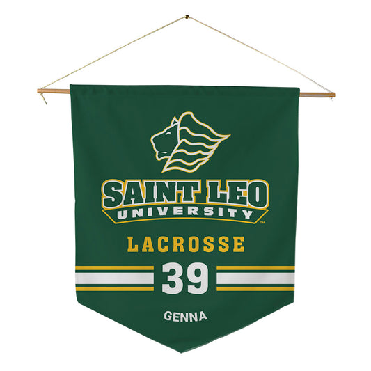 Saint Leo - NCAA Men's Lacrosse : Logan Genna - Pennant - 18" x 21"-0