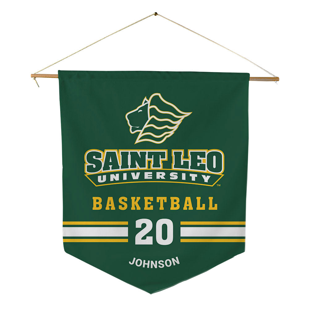 Saint Leo - NCAA Men's Basketball : Jayden Johnson - Pennant - 18" x 21"-0