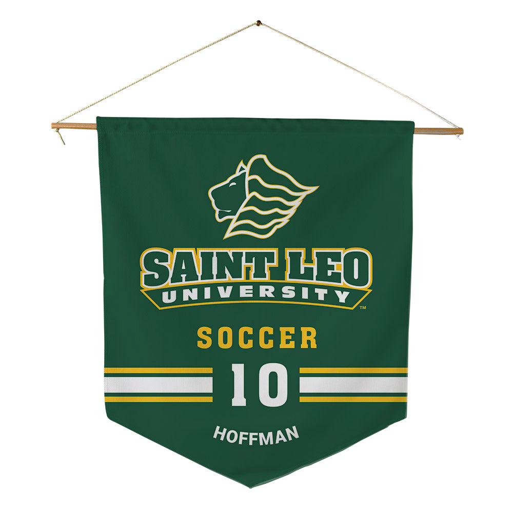 Saint Leo - NCAA Men's Soccer : Juan Hoffman - Pennant - 18" x 21"-0