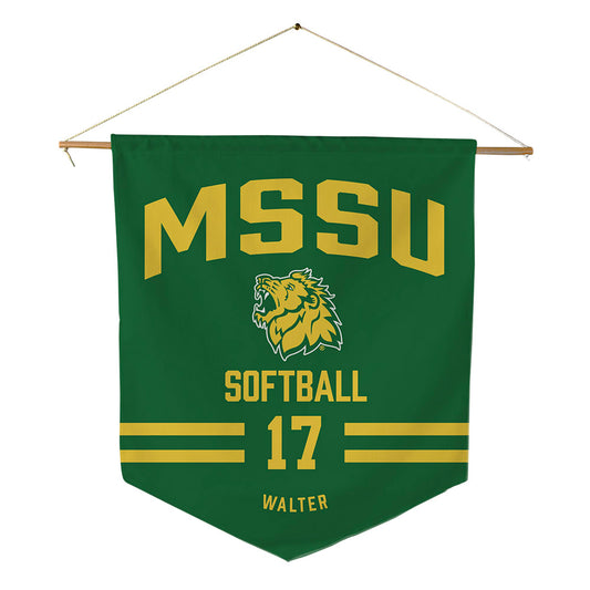 MSSU - NCAA Softball : Easton Walter - Pennant - 18" x 21"-0