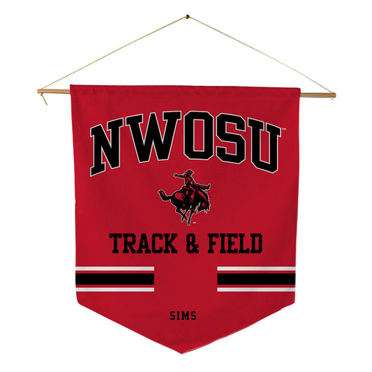 Northwestern - NCAA Men's Track & Field : Jared Sims - Pennant - 18" x 21"-0