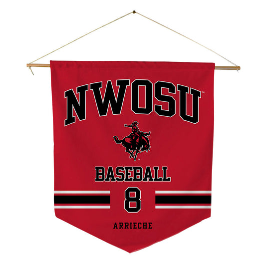 NWOSU - NCAA Baseball : Isaac Arrieche - Pennant - 18" x 21"-0