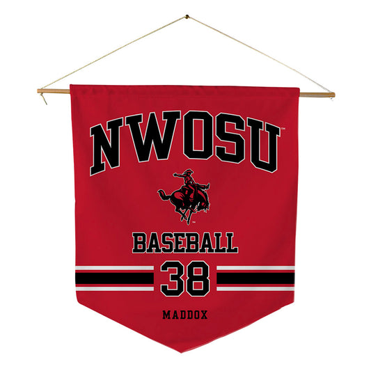 NWOSU - NCAA Baseball : Austin Maddox - Pennant - 18" x 21"-0