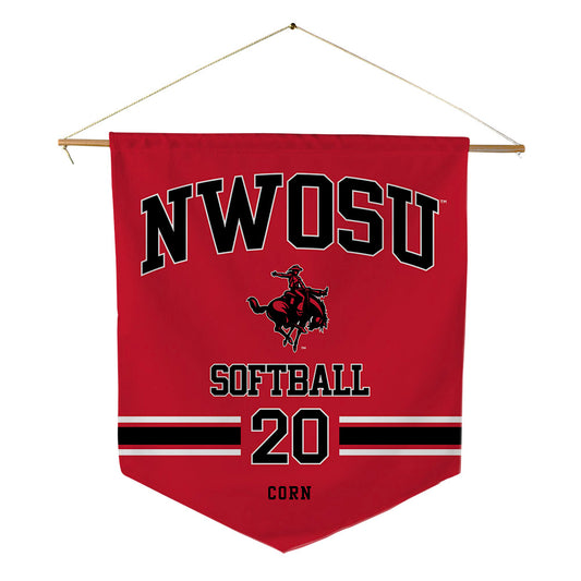 NWOSU - NCAA Softball : Kaitlyn Corn - Pennant - 18" x 21"-0