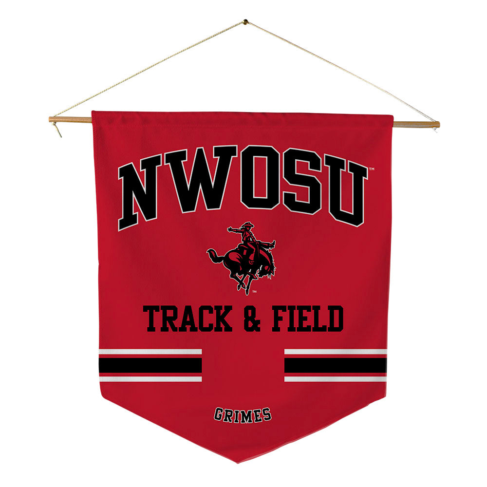 NWOSU - NCAA Women's Track & Field : Samantha Grimes - Pennant - 18" x 21"-0