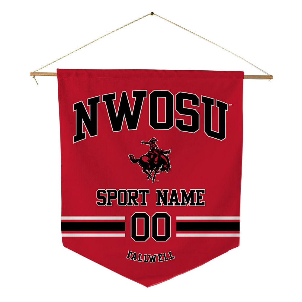 NWOSU - NCAA Football : Luke Fallwell - Pennant - 18" x 21"-0