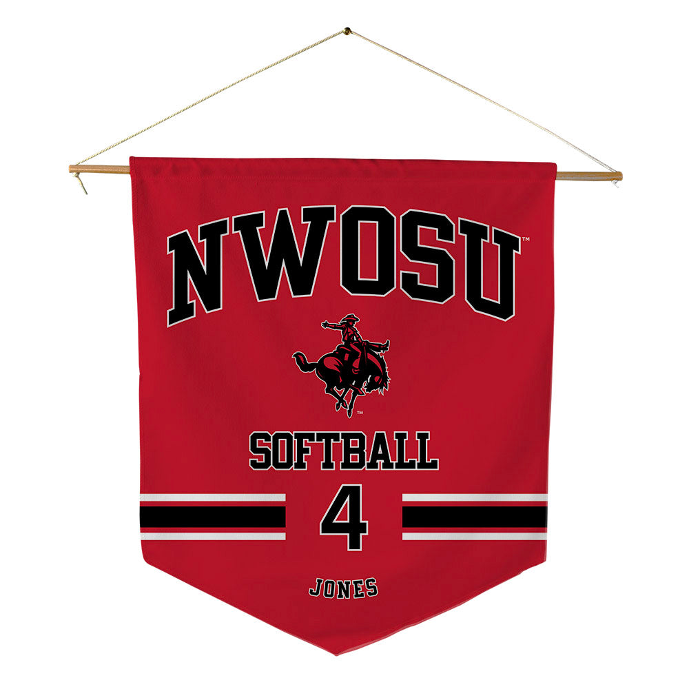 NWOSU - NCAA Softball : Katy Jones - Pennant - 18" x 21"-0