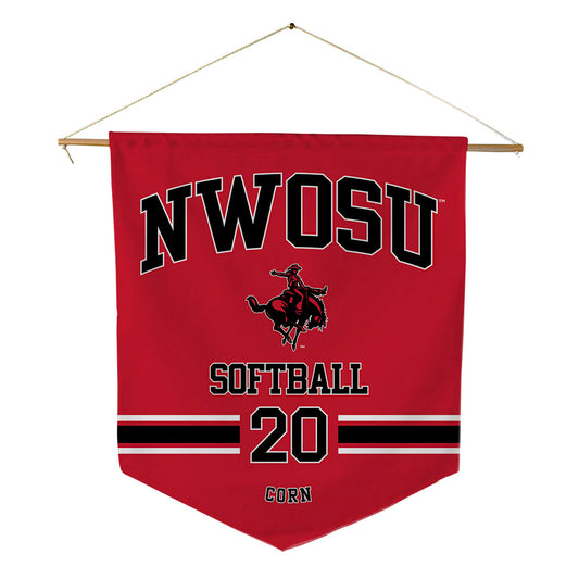 NWOSU - NCAA Softball : Kaitlyn Corn - Pennant - 18" x 21"-0