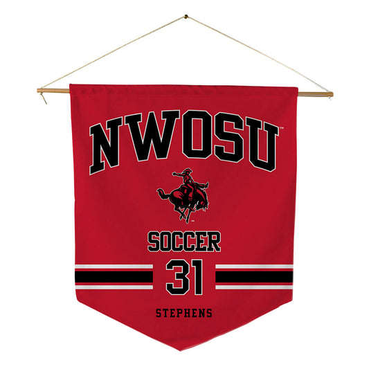 NWOSU - NCAA Women's Soccer : Amaia Stephens - Pennant - 18" x 21"-0