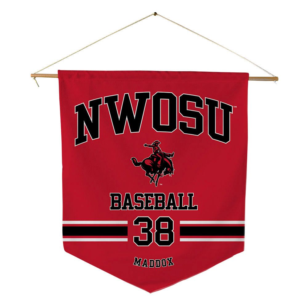 NWOSU - NCAA Baseball : Austin Maddox - Pennant - 18" x 21"-0