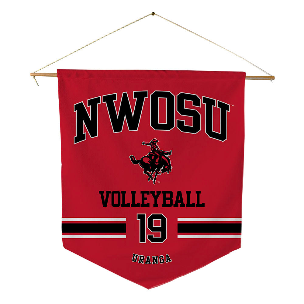 NWOSU - NCAA Women's Volleyball : Dalaney Uranga - Pennant - 18" x 21"-0
