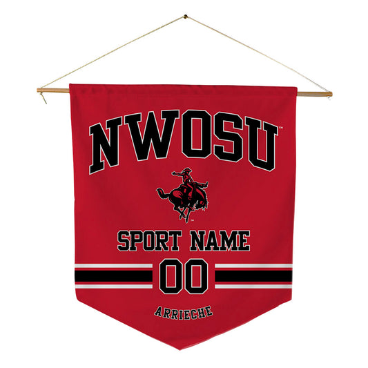 NWOSU - NCAA Baseball : Isaac Arrieche - Pennant - 18" x 21"-0