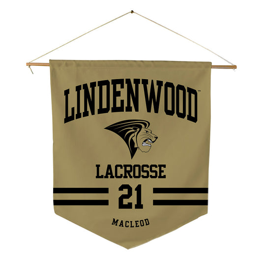 Lindenwood - NCAA Women's Lacrosse : Madelaine MacLeod - Pennant - 18" x 21"-0