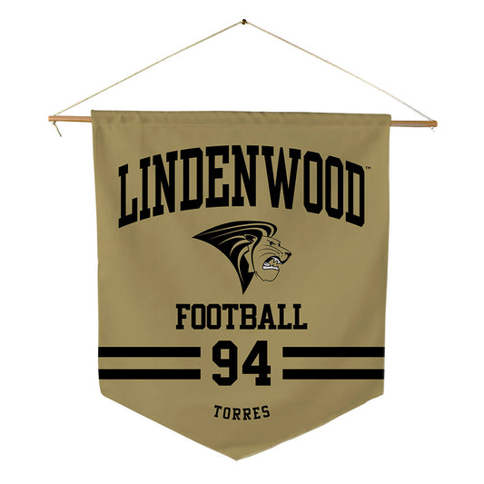 Lindenwood - NCAA Football : Jaylen Torres - Pennant - 18" x 21"-0