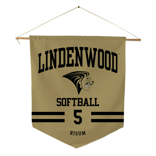 Lindenwood - NCAA Softball : Ava Risum - Pennant - 18" x 21"-0