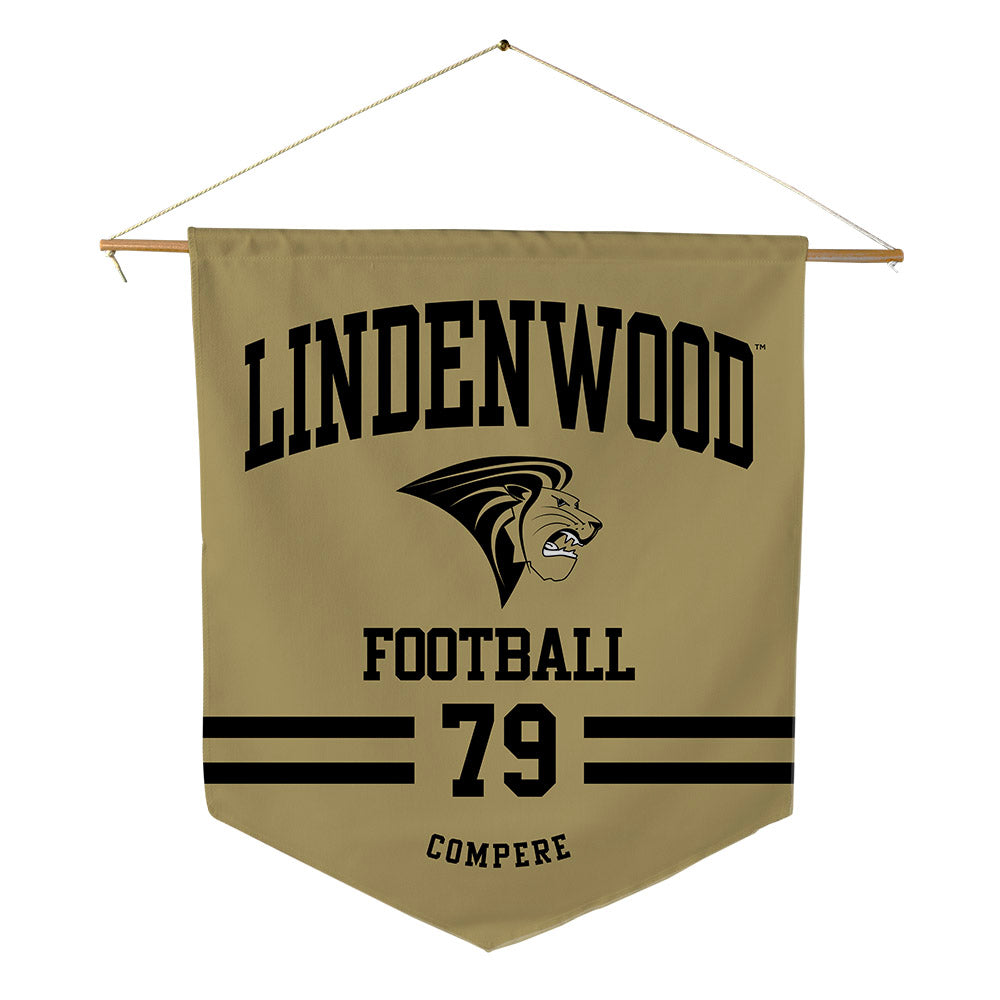 Lindenwood - NCAA Football : Nate Compere - Pennant - 18" x 21"-0